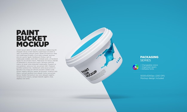 PSD paint can mockup