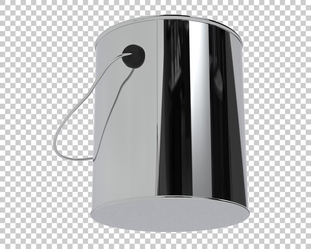 Paint can on transparent background 3d rendering illustration