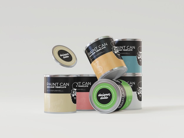 Paint Packaging Mockup