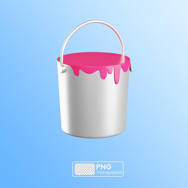 Paint roller 3d illustration