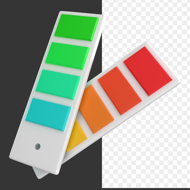 PSD a paint roller with a white box that says a color palette on it