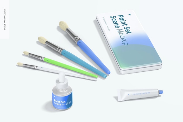 Paint Set Mockup