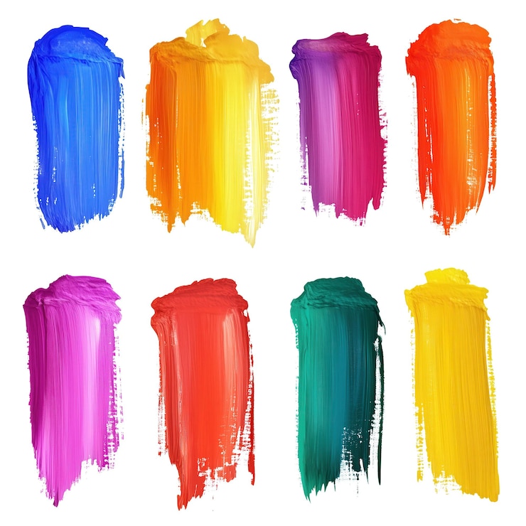 PSD paint strokes set