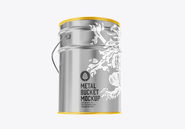 Paint Tin Mockup 3d Render