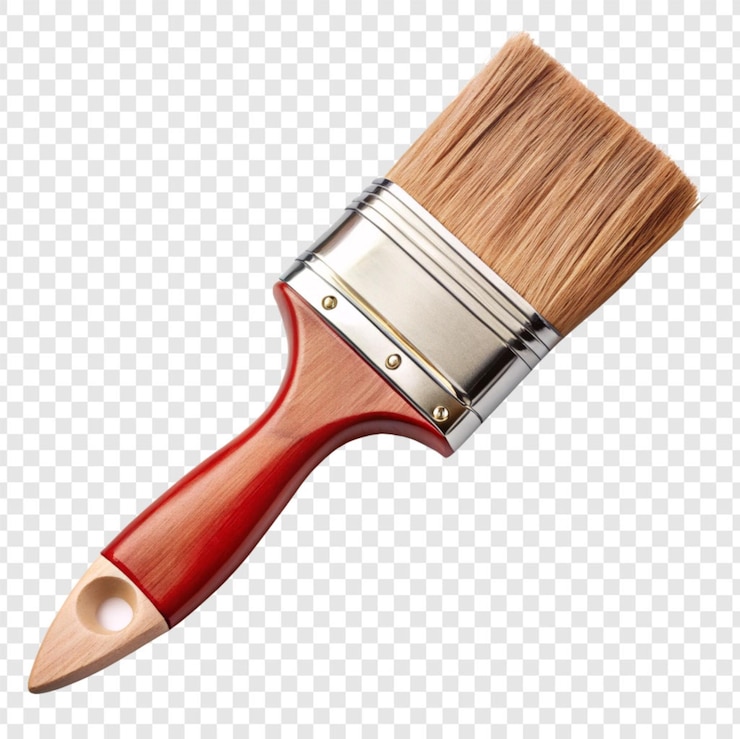 PSD paintbrush isolated on transparent background