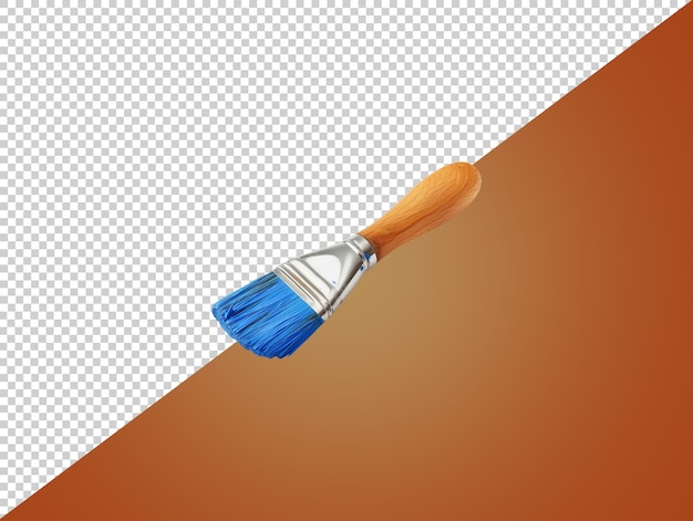 Painting brush with transparent background