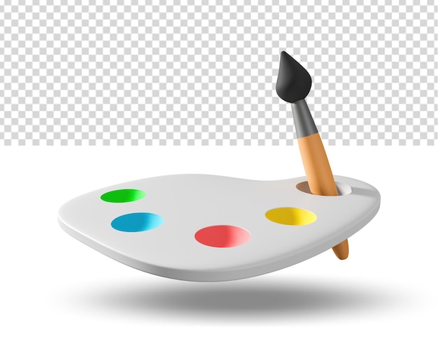 Painting equipments doodle illustrations collection in vector