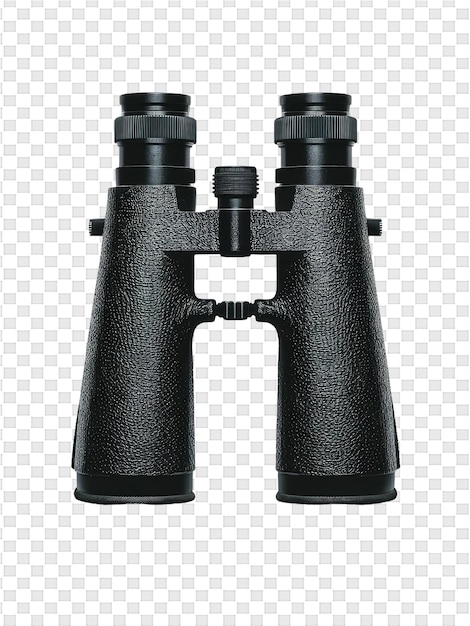 PSD a pair of binoculars with the lens on a white background