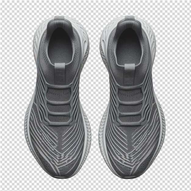 PSD a pair of black shoes with silver stripes