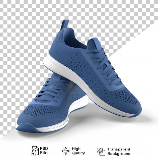 A pair of blue shoes on transparent background include png file