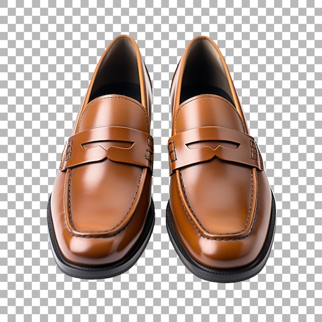 PSD a pair of brown shoes with a bow tie on it