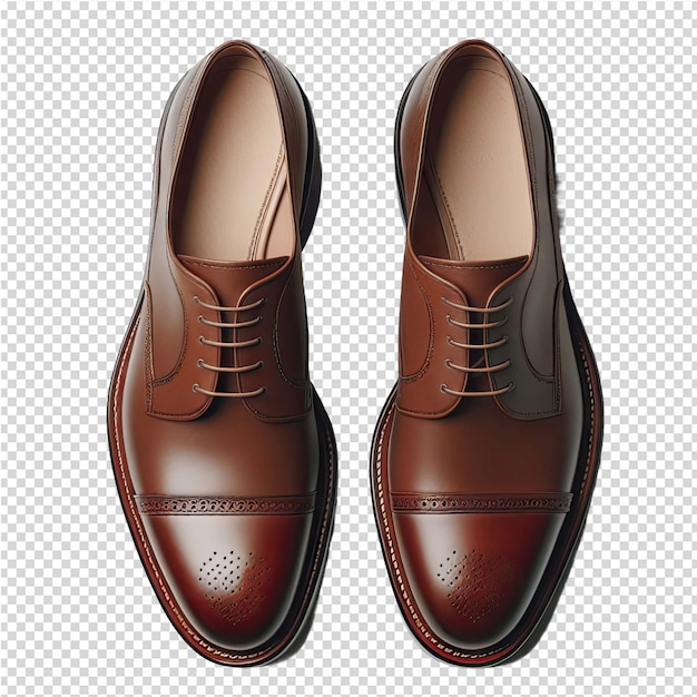 PSD a pair of brown shoes with brown leather soles