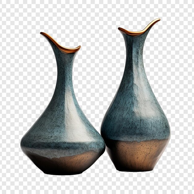 PSD a pair of ceramic craft isolated on transparent background