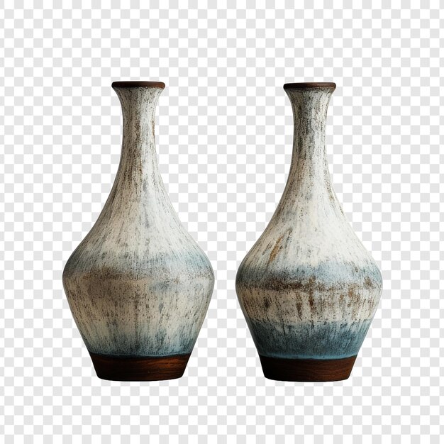 PSD a pair of ceramic craft isolated on transparent background