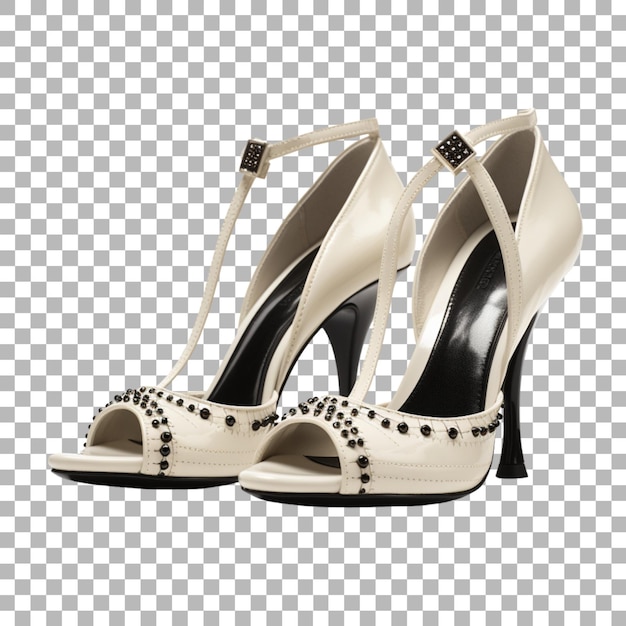 A pair of shoes with a black and white background