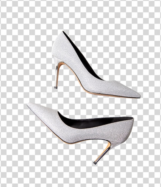 silver heels png