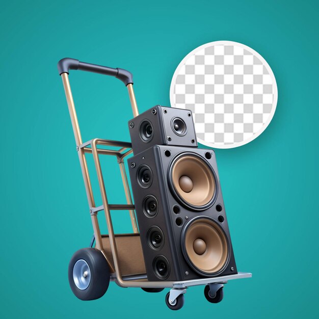 PSD a pair of speakers with tranparent background