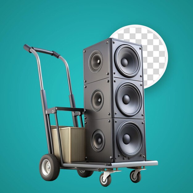 PSD a pair of speakers with tranparent background