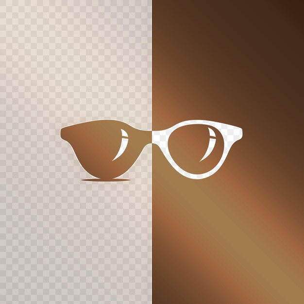 PSD a pair of sunglasses with a brown background and a brown and brown background