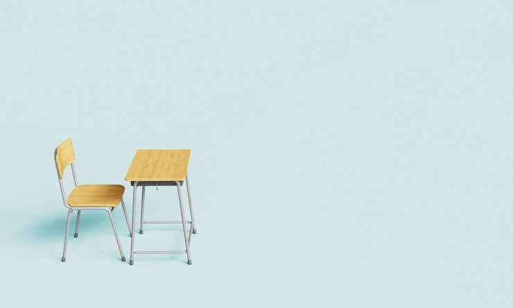 PSD a pair of wooden chairs with a wooden table and a chair on the left