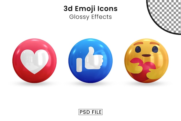 Pakiet ikon 3D Emoji