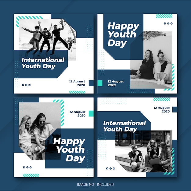Pakiet Instagram Post Na Międzynarodowy Dzień Młodzieży