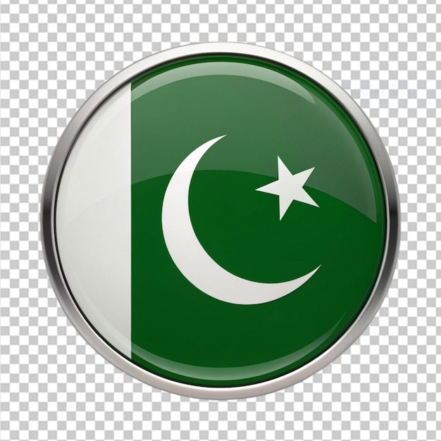 PSD pakistaanse vlag op een doorzichtige achtergrond