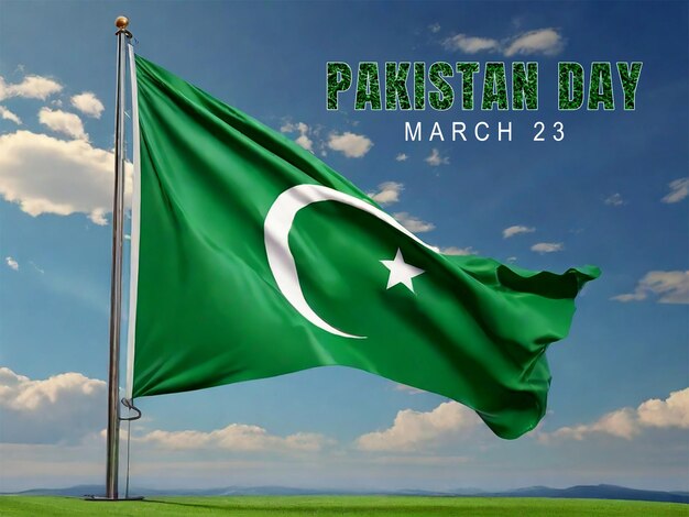 Pakistan day celebration background