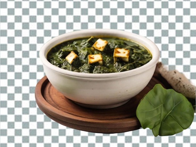 PSD palak paneer of spinazie en kaas curry is een gezonde