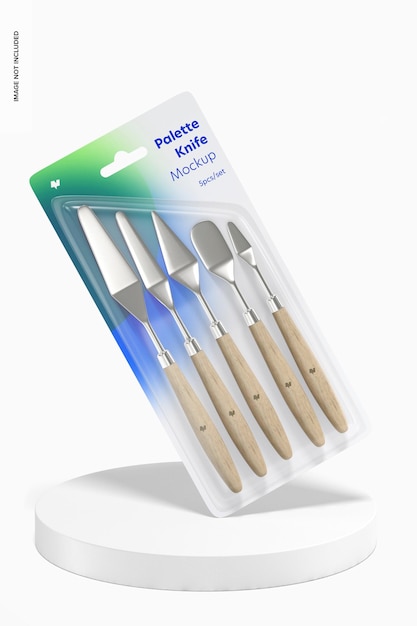 Palette Knife Set mockup,