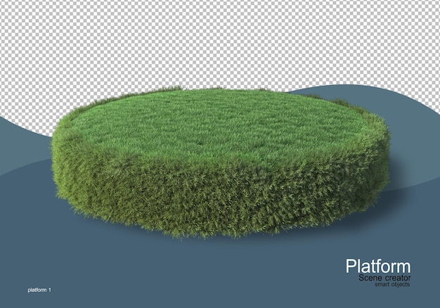 分離された3Dレンダリングでのパレット表示