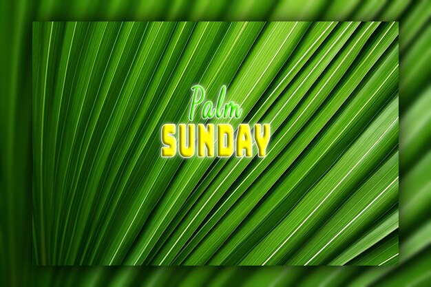 PSD palm sunday with cross jesus