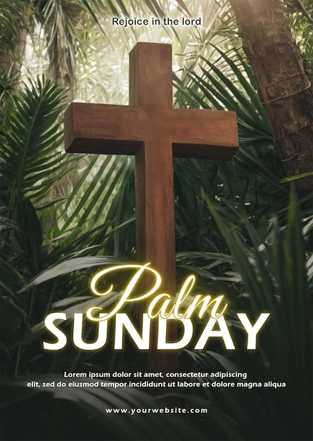 PSD palm sunday