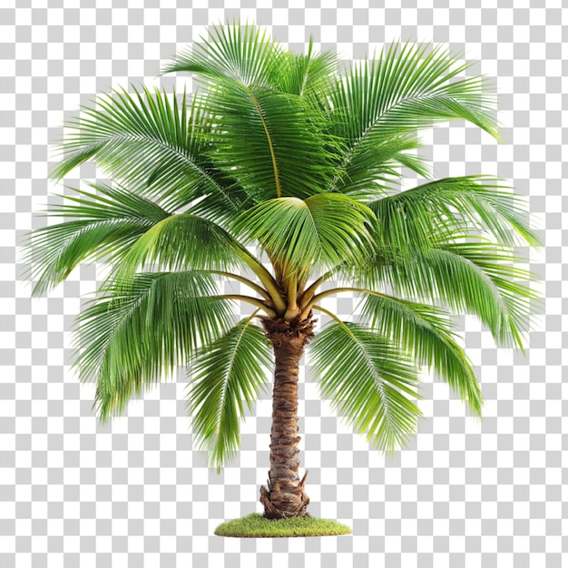 PSD palm tree isolated on transparent background