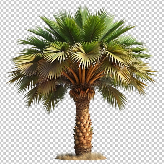 Palm tree isolated on transparent background