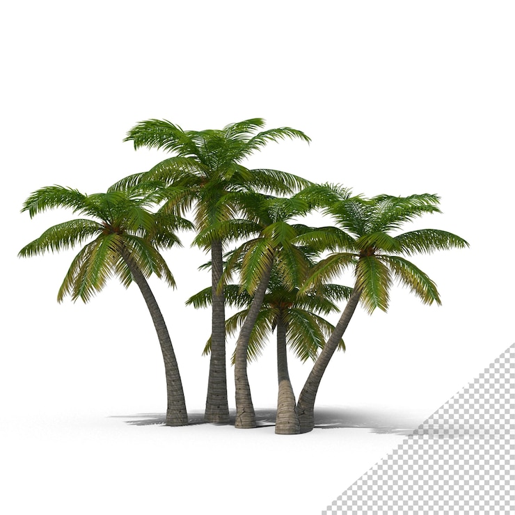 PSD palm trees png