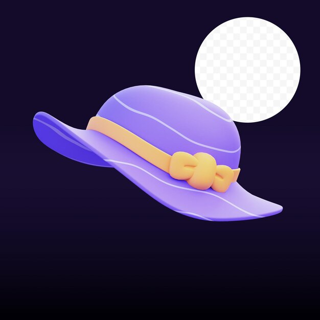 PSD Иллюстрация pamela hat 3d