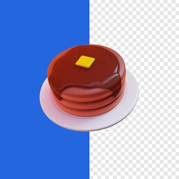 PSD pancake 3d icon