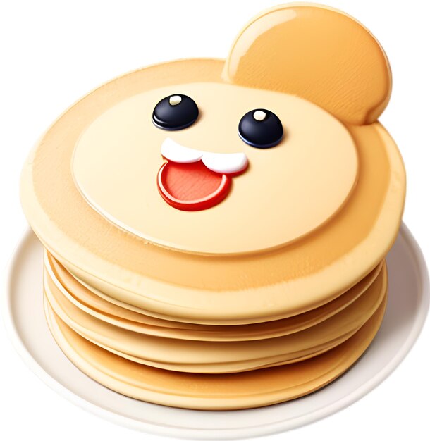 PSD pancake icon a cute colorful pancake icon