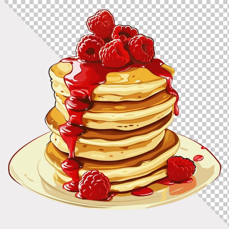 PSD pancake isolated on transparent background