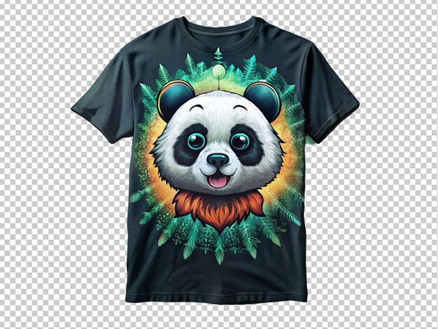 PSD disegno di panda su maglietta