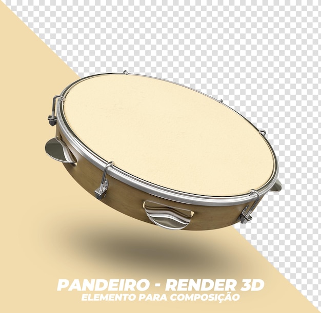 Пандейро для 3D композитинга