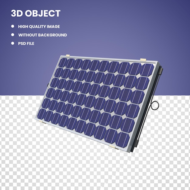 PSD panel słoneczny 3d