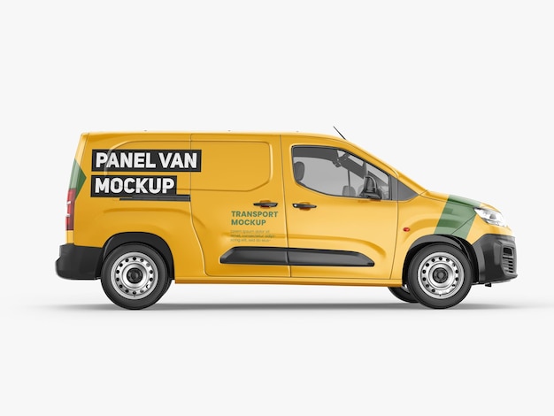 Panel Van Achteraanzicht Mockup Premium-sjabloon