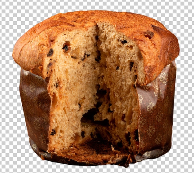 panettone typical christmas party food png transparent background