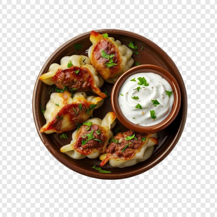 PSD パンフライド・キンカリ・ダンプリングス クリーミー・ヨーグルト・ソース ジョージア料理