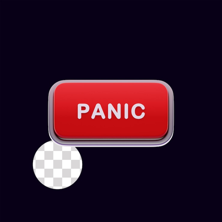 PSD panic red button click call to action