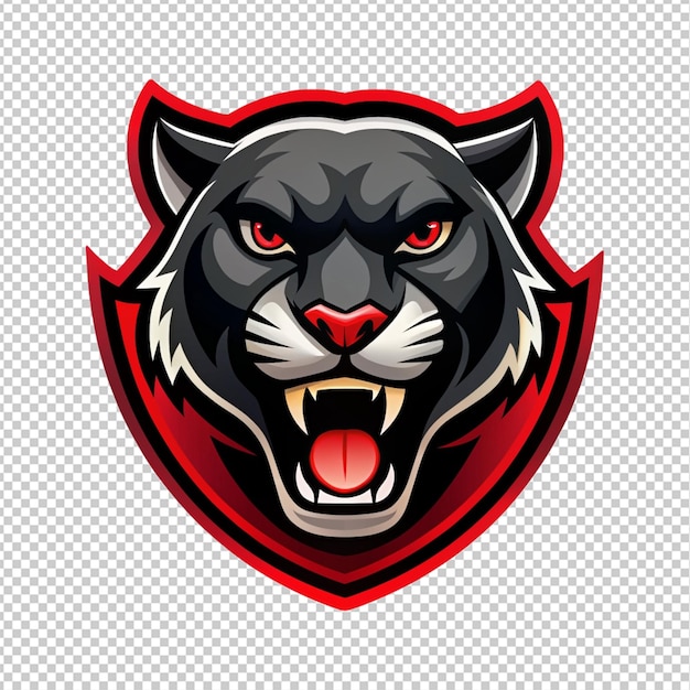 Panther logo op doorzichtige achtergrond