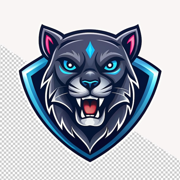 Panther logo op doorzichtige achtergrond