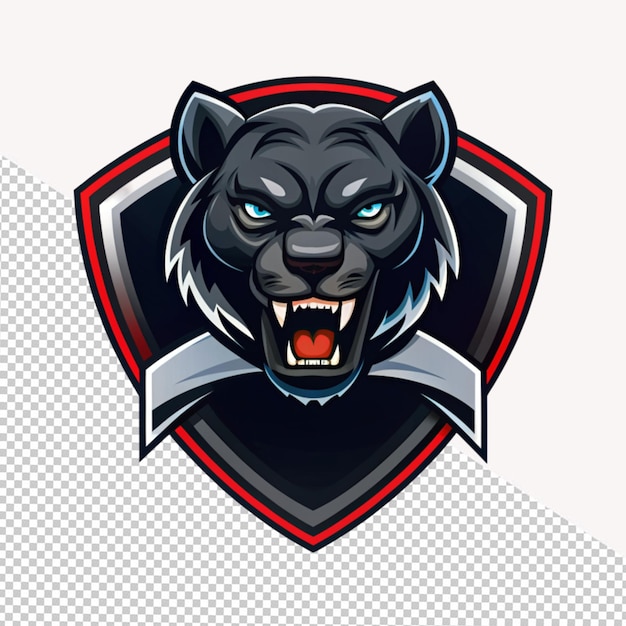 Panther logo op doorzichtige achtergrond